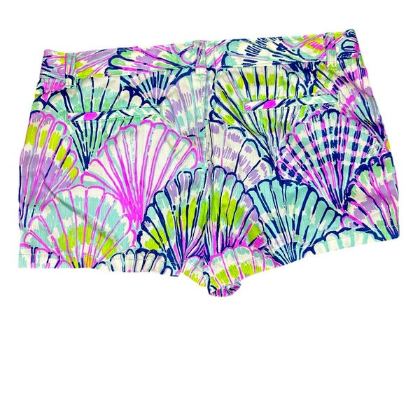 Lilly Pulitzer Girls Shorts, Size 14 Serene Blue Oh Shello NWT - Picture 4 of 8